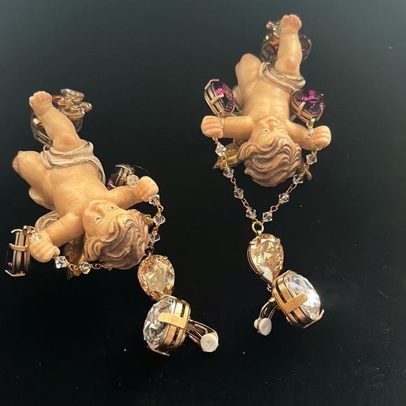 Dolce & Gabbana Swarovski Little Cherubs Earrings - Picture 3 of 3